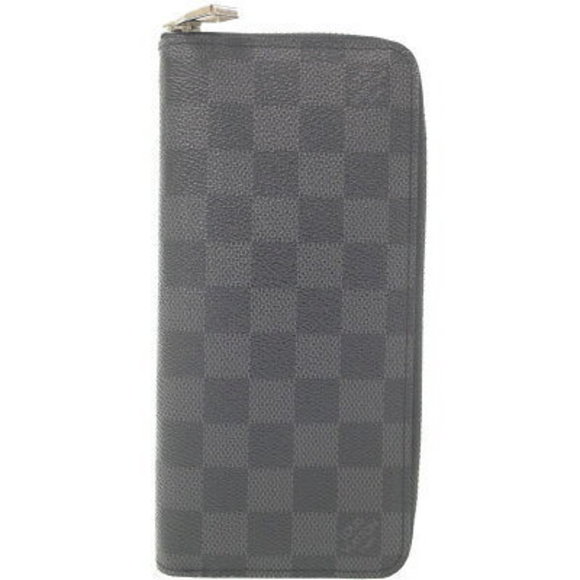 Louis Vuitton Damier Graphite Black Zippy Wallet Vertical Zip Long - Picture 1 of 5